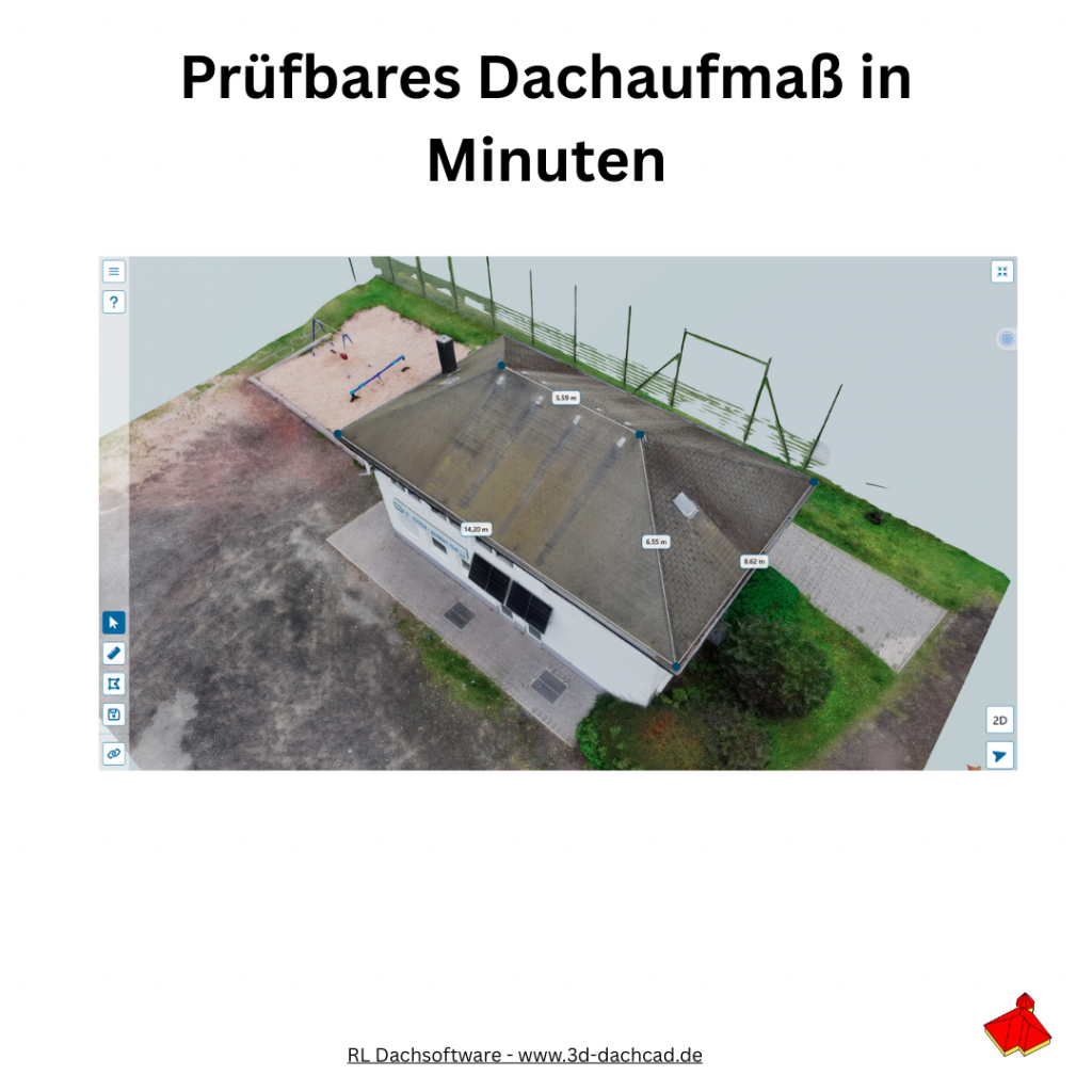 Drohnenvermessung Dachfläche