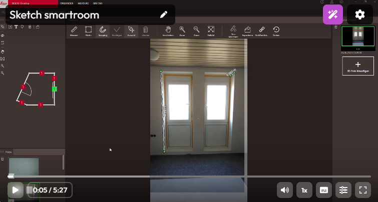 Digitales Innenraumaufmaß mit BLK3D: SmartRoom erstellt Grundriss, Höhen und Öffnungen automatisch