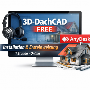 3D-DachCAD FREE – Installation & Ersteinweisung (1 Stunde, online)